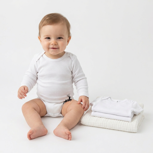 100% coton bio écru Offre Spéciale écologique importante bébé vêtements en coton bambou enfants barboteuse ali express en ligne inde - Product Image 1