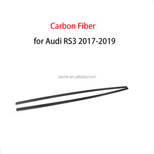 Faldas laterales de fibra de carbono para puerta de coche, delantales de guardabarros para <span class=keywords><strong>Audi</strong></span> A3, Sline, S3, <span class=keywords><strong>RS3</strong></span>, sedán, 4 puertas, 2017, 2018, <span class=keywords><strong>2019</strong></span> - Product Image 2