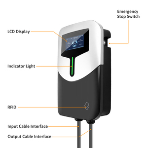 เครื่องชาร์จติดผนังแบบที่ 2 สำหรับรถยนต์ไฟฟ้า 7KW 32A สายเคเบิล TPU เฟสเดียว โลโก้สั่งทำได้ สถานีชาร์จรถยนต์ไฟฟ้าสำหรับใช้ในบ้าน - Product Image 3
