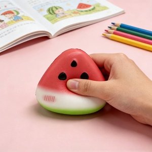Simulation Watermelon PU Squeeze <b>Toy</b> Soft Rebound Fidget Sensory <b>Toy</b> Stress Relief Gift <b>for</b> Kids <b>Adults</b> - Product Image 1