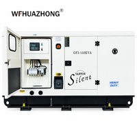 Groupe électrogène diesel silencieux certifié CE 100 kVA 150 kVA 200 kVA, groupe électrogène diesel automatique pour complexe commercial et alimentation de secours