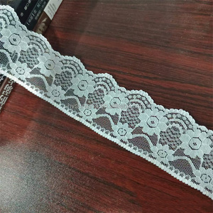 Dentelle décorative en nylon de 4 cm pour vêtements, jouets, textiles funéraires, accessoires et doublure intérieure de cercueil - Product Image 3