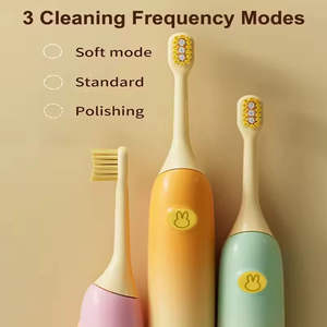 Brosse à dents sonique intelligente à lévitation magnétique rechargeable et étanche pour enfants, poils doux, nettoyage buccal - Product Image 5