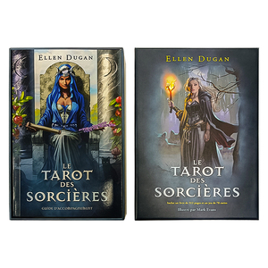 Tarjetas de Tarot a todo Color, tamaño Normal, oráculo, personalizadas, con <span class=keywords><strong>libro</strong></span>, cubierta de <span class=keywords><strong>bruja</strong></span> moderna - Product Image 5