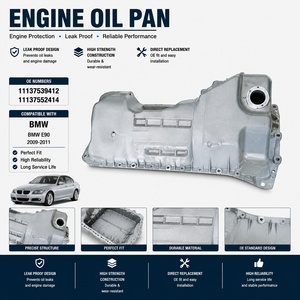 อ่างน้ำมันเครื่องที่เชื่อถือได้สำหรับ BMW <span class=keywords><strong>3</strong></span> E90 OE 11137539412 11137552414 การกระจายความร้อนที่มีประสิทธิภาพ โครงสร้างทนทานต่อแรงกระแทก - Product Image 1