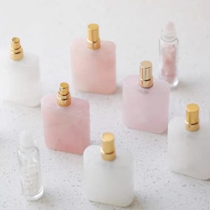 Bouteilles <span class=keywords><strong>de</strong></span> parfum artisanales en cristal brut Aromathérapie Articles <span class=keywords><strong>de</strong></span> <span class=keywords><strong>toilette</strong></span> Rouge Blanc Jaune Marron etc. Pierres précieuses naturelles Design d'amour élégant - Product Image 4
