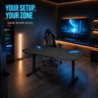 Bureau debout électrique intelligent à moteur unique AOR, réglable en hauteur, ergonomique, pour ordinateur de bureau, mobilier de maison, vente en gros d'usine