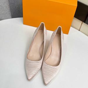 Nuevos Zapatos de Tacón Alto de Diseñador de Lujo para Mujer, Zapatos Vintage con Parte Superior de Seda, Zapatos de Tacón de Aguja con Punta Puntiaguda para Damas, Zapatos de Banquete - Product Image 4