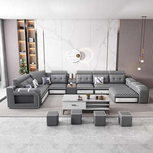 Canapé en tissu sans lavage - Design moderne pour salon, grand appartement, <span class=keywords><strong>coin</strong></span>, résistant aux griffes des chats - Product Image 2