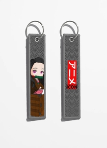 Populaire anime tissé Jet tag porte-clés anime broderie porte-clés Feric porte-clés étiquette - Product Image 6