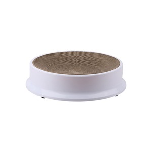 Compass Circular Griffoir pour chat en carton ondulé remplaçable, résistant aux griffures, avec nid pour chat en plastique, ensemble pour chat - Product Image 2