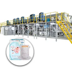 Hot Sale Factory Direct Price Diaper Making Machine With Packing Machine Baby Diaper Production Line