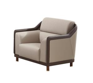 Sofá de recepción ejecutivo de cuero de grano completo italiano, diseño moderno Premium para oficina en casa de lujo CEO Suite - Product Image 3