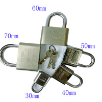 Cadenas en fer du fabricant à tige courte, à grande lame arrondie, étanche, antirouille, doublement poli, emballé