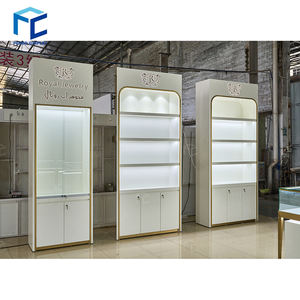 लक्जरी ग्लास में कस्टमाइज्ड ज्वैलरी स्टोर ज्वैलरी स्टोर के लिए आभूषण की दुकान फर्नीचर डिस्प्ले कैबिनेट - Product Image 2