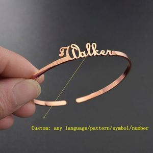 18k Gold Jewelry Jewelry Vacuum Plating Custom <b>Name</b> Plate Stainless Steel Letter Gold Filled <b>Name</b> Necklace Jewelry - Product Image 4