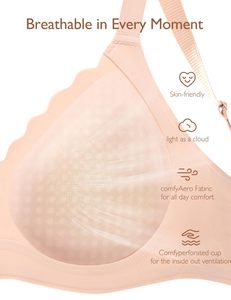 Áo ngực nâng ngực không dây Comfelie dành cho nữ Áo ngực liền mạch Áo ngực thạch Áo ngực thoải mái Bralet - Product Image 4