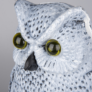 NNBX nuevo espantapájaros de pájaro realista espantapájaros de búho de plástico con cabeza giratoria para repelente de pájaros de jardín al aire libre - Product Image 6