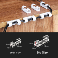 Auto-adhésif fil organisateur ligne câble boucle Clips pince Table mur fixateur attache support sur données téléphone ligne enrouleur