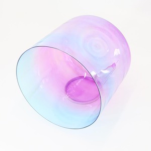 Ciotola Sonora in Cristallo Trasparente con Gradiente Blu-Viola, Ciotola Musicale per Yoga e Meditazione, Ciotola per Decompressione con Confezione Professionale - Product Image 4