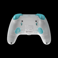 Manette de jeu filaire GameSir T7 Pro Floral avec joystick à effet Hall, déclencheur lumineux RGB, manette de jeu transparente florale pour Xbox Series