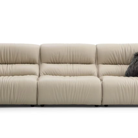 Ensemble canapé-lit électrique inclinable en chenille, cadre en bois massif, capitonné, style Mid-Century Modern, pour appartement, salon, hôtel, avec rembourrage en éponge