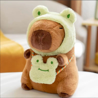 Jouets en peluche doux et mignons de marque populaire, animaux Capybara, 15 pouces (45-50 cm), pour les machines à griffes dans les salles d'arcades internationales