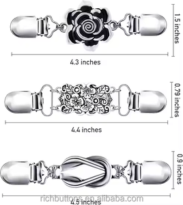 คลิปหนีบผมโลหะคุณภาพสูงสไตล์ยุโรปและอเมริกาสำหรับผู้หญิงและเด็กผู้หญิง ใช้ได้ทุกฤดู ยี่ห้อ RH - Product Image 3