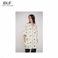 Blouse médicale à imprimé dessin animé, col en V, manches courtes, uniforme d'infirmière pédiatrique, tenue d'hôpital pour enfants, clinique