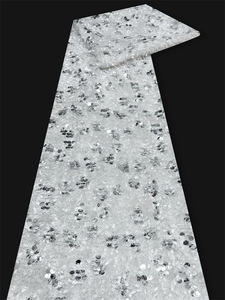 Tela de Lentejuelas Azul, Peluda, Esponjosa, con Brillo, para Vestidos de Otoño e Invierno para <span class=keywords><strong>Mujer</strong></span> - Product Image 3