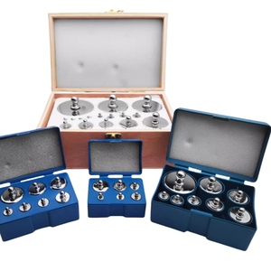 Poids d'étalonnage en acier chromé Veidt, poids de test standard avec étuis pour balances électroniques - Product Image 1