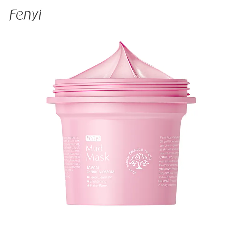 FENYI Japan cherry blossom clay deep cleaning brightening skin care Shrink Pores face mud cream 100g