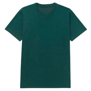 T-shirts 100% coton de haute qualité pour hommes Tops personnalisés à motifs solides en tissu jersey - Product Image 1