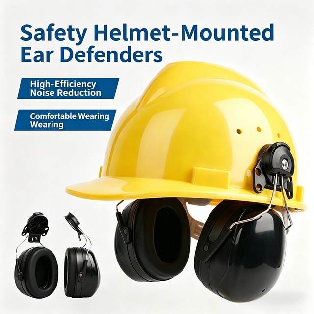 Soundproof Earmuffs Helmet Factory Grinding Noise-proof Headphones Cutting Noise-reducing Protective Earmuffs