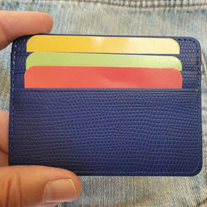 En gros Personnalisé Pu Véritable Génie En Cuir Nom Badge Logo Titulaire Longe Carte D'identité - Product Image 2