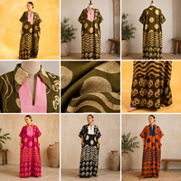 Ensemble deux pièces pour femmes, haut kaftan et pantalon large, motif africain imprimé or et olive, sur mesure OEM ODM, vente en gros