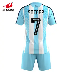 Ensemble de maillots de football professionnels pour hommes, conception personnalisée de couleur, prix de gros, uniformes de football bon marché