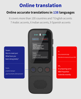 Dispositif de traduction linguistique intelligent de haute qualité, le moins cher, traducteur vocal électronique intelligent portable, prend en charge 138 langues