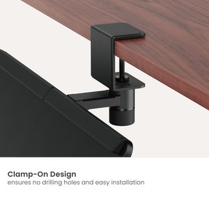 Ergonomic Underdesk Shelf <strong>Computer</strong> Clamp-On Sit-Stand Under <strong>Desk</strong> <strong>Keyboard</strong> <strong>Tray</strong> With Wrist Rest &amp; Storage Drawer for Home Office - Product Image 4