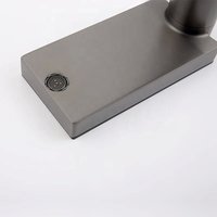 Robinet de lavabo intelligent monotrou pour salle de bain, mitigeur numérique contemporain en bronze canon, à poser sur le comptoir, sans contact, avec valve en céramique