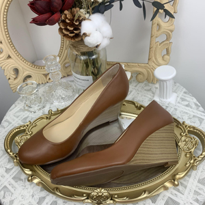 Scarpe da donna boutique personalizzate alla moda retrò punta tonda tacchi inclinati scarpe da donna scarpe da <span class=keywords><strong>sposa</strong></span> - Product Image 4