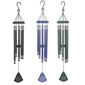 La decorazione del giardino di 94cm simpatizza il carillon del vento regalo di natale all'aperto intagliato al Laser in alluminio musica campanelli eolici - Product Image 3