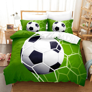 Customized logo 3D <strong>Football</strong> Printed Duvet Cover Set Made of 100% Polyester Fiber 400TC Soft and Comfortable Duvet Cover - Product Image 3