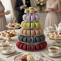 Plateau à macarons personnalisable pour mariages, fêtes, options végétaliennes