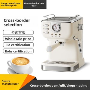 Machine à café expresso semi-automatique à pression, type pompe, pour la maison et le bureau, avec vapeur concentrée et mousseur à lait, exclusivité transfrontalière 3-5 - Product Image 5