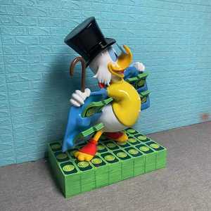 Kunden spezifische Cartoon Ente Lebensgröße Rich <span class=keywords><strong>Duck</strong></span> Fiberglas <span class=keywords><strong>Fortune</strong></span> <span class=keywords><strong>Duck</strong></span> Skulptur Statuen für Outdoor-Dekor - Product Image 5