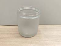 Échantillons en gros d'usine prêts à l'emploi, pots en verre transparent de 6 oz (180 ml), contenants givrés pour l'emballage de capsules, de vitamines, de pilules et de médicaments