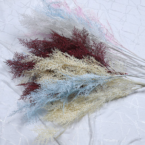 Fleurs artificielles en plastique haute simulation, blanc champagne, bleu, rouge, pour décorations de mariage, aménagement de plafond et paysagisme - Product Image 2