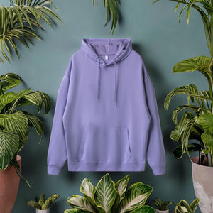 Fashion Eco-Friendly Woven Loose Fit <b>Hoodie</b> Sweatshirt Spring Extra <b>Large</b> Custom Logo Print Unisex Solid Color Polyester/Cotton - Product Image 3