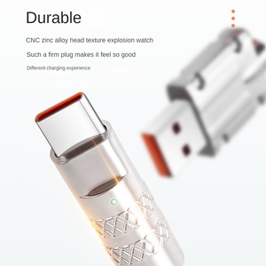 Cable de Datos USB Tipo-C de Silicona Líquida con Blindaje Trenzado de 1.2m y Carga Rápida de 120W - Product Image 3